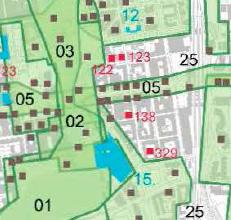 RAKENNETUN YMPÄRISTÖN SELVITYS: KORTTELIT 186 5. HERKKYYSTARKASTELU Muutoskestävyys Tampereen keskustan rakennettu ympäristö 2012 selvityksen kokoamia kohteita samalla kartalla.