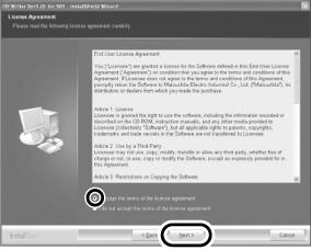 2 Napsauta [HDWriter Ver2.0E for SX/SD]. Windows2000: Microsoft DirectX 9.0c on asennettava, jos haluat käyttää ohjelmistoa HD Writer Ver2.