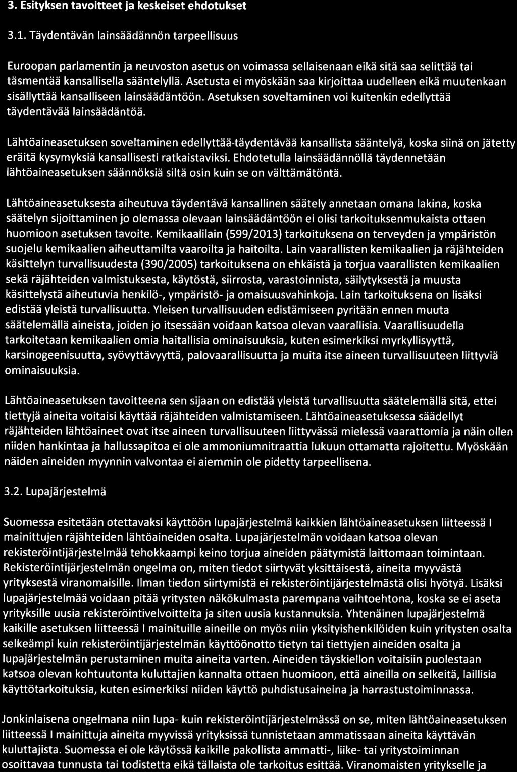 3. Esityksen tavoitteet ja keskeiset ehdotukset 3. 1-.