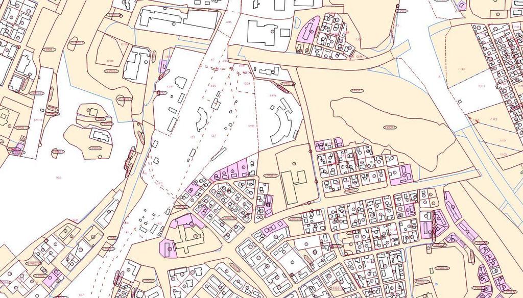 Ote Joensuun seudun liikennemääräennusteesta vuodelle 2030 (Liidea, 2010). Kaava-alue on merkitty oranssilla soikiolla. 1.1.4. Maanomistus Kaava-alueen maanomistus.