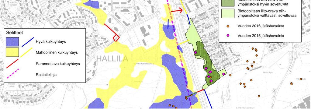 Siihen liittyy etelärinteen alaosassa lehtipuuvaltainen metsä, joka on muu arvokas luontokohde, mutta ei metsälakikohde (kuva 7, yläkuva) 2.