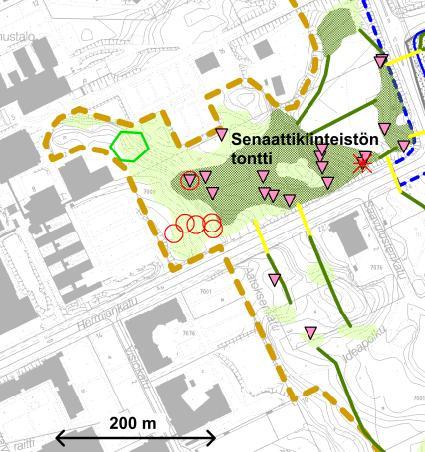 12 HO2.1 ATOMIPOLKU JA HERMIANKATU Atomipolku ja Hermiankatu ovat rakennettua kaupunkialuetta. Pohjois- ja eteläpuolella on puistometsää (kohde 12.1).