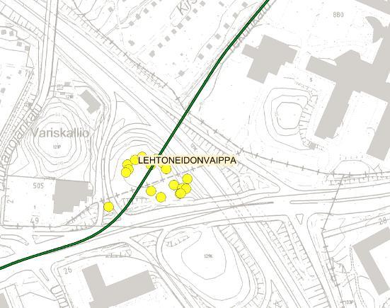 noksen mukaan lehtoneidonvaippojen kasvupaikka sijoittuu raitiotielinjalle, niin että raitiotien ja raitiotiesillan rakentaminen hävittää pääosan esiintymästä.