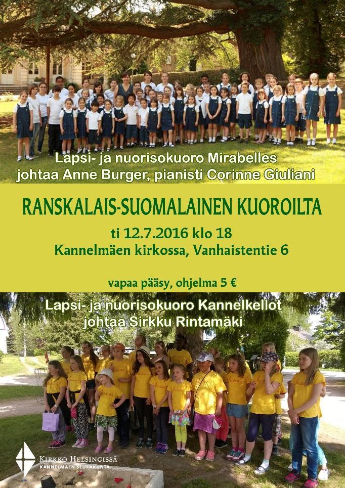 11 (24) nelmäessä, majoittui kuorolaisten perheissä ja järjesti yhteiskonsertin Kannelkellojen kanssa. nuorisotyön musiikkipuolella yhteislaulu jatkoi suosiotaan.