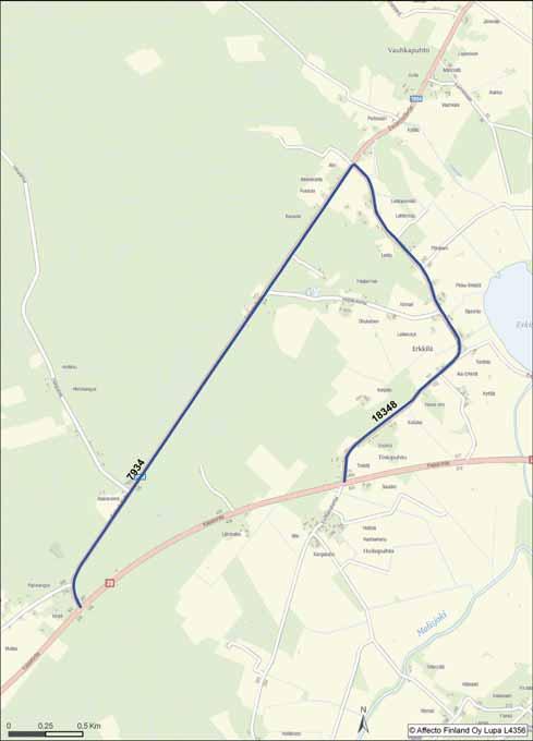 VARAREITTI 28R45 Reitin pituus [km]: 6,3 Laskennallinen