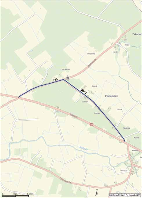 VARAREITTI 28R48 Reitin pituus [km]: 2,6 Laskennallinen viivytys: < 5 min Ha-liikenne molempiin suuntiin