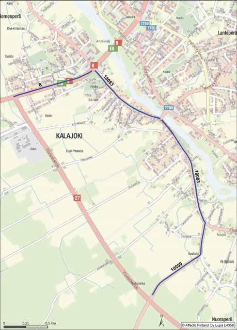 VARAREITTI 27R01 Reitin pituus [km]: 4,3 Laskennallinen viivytys: < 5 min Ha-liikenteen purkuun