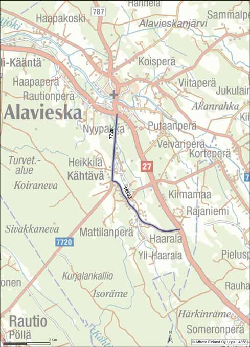 kerrallaan VARAREITTI 27R13 Reitin pituus [km]: 6,9