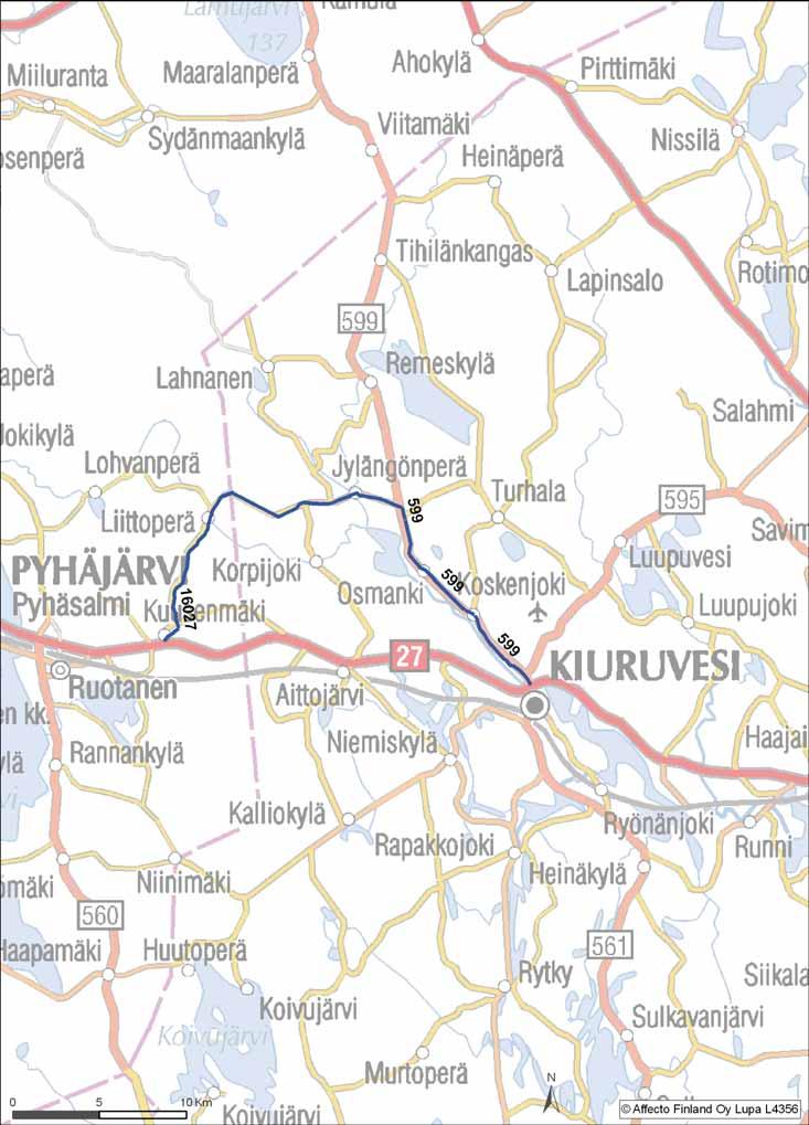 molempiin suuntiin VARAREITTI 27R70 Reitin pituus