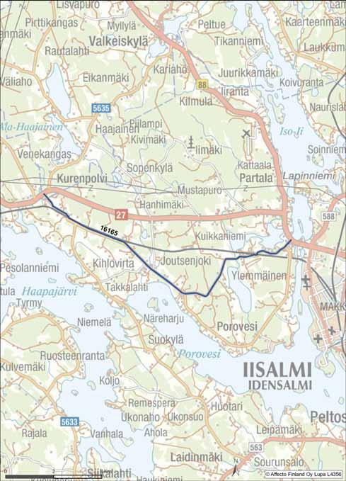 varareitiksi rajoituksin VARAREITTI 27R81 Reitin