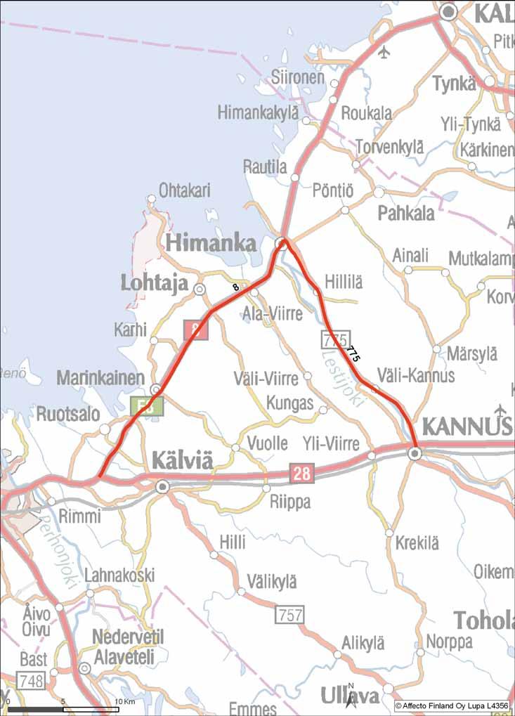 VARAREITTI 28R02 Reitin pituus [km]: 51,1 Laskennallinen