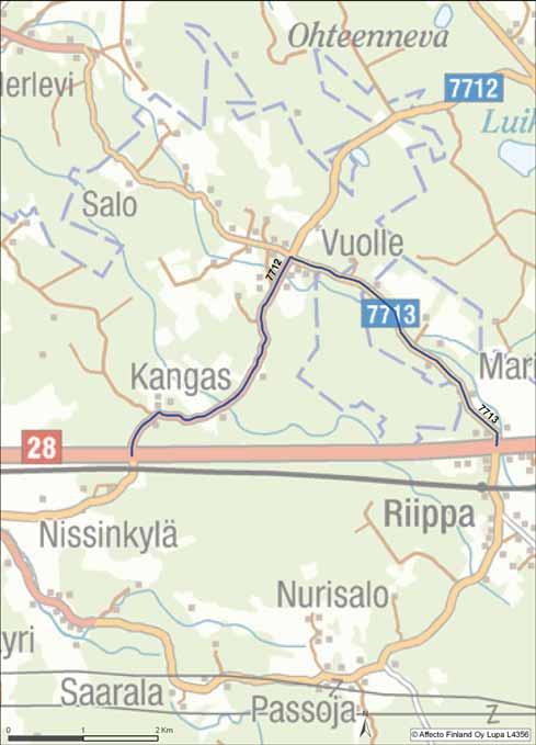 molempiin suuntiin VARAREITTI 28R10 Reitin pituus