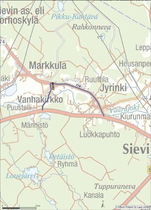idästä reittiä 28R51 VARAREITTI 28R30 Reitin pituus