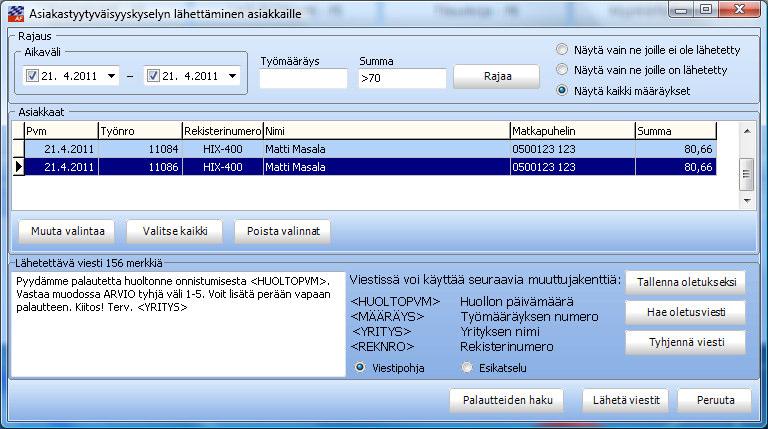 KÄYTTÖÖNOTTO Toiminto on mukana versiossa 2010.1. Ohje on tehty sen mukaan, että version päiväys on 16.2.2011 tai uudempi.