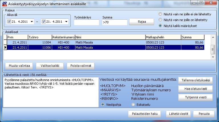 KÄYTTÖÖNOTTO Toiminto on mukana versiossa 2010.1. Ohje on tehty sen mukaan, että version päiväys on 16.2.2011 tai uudempi.