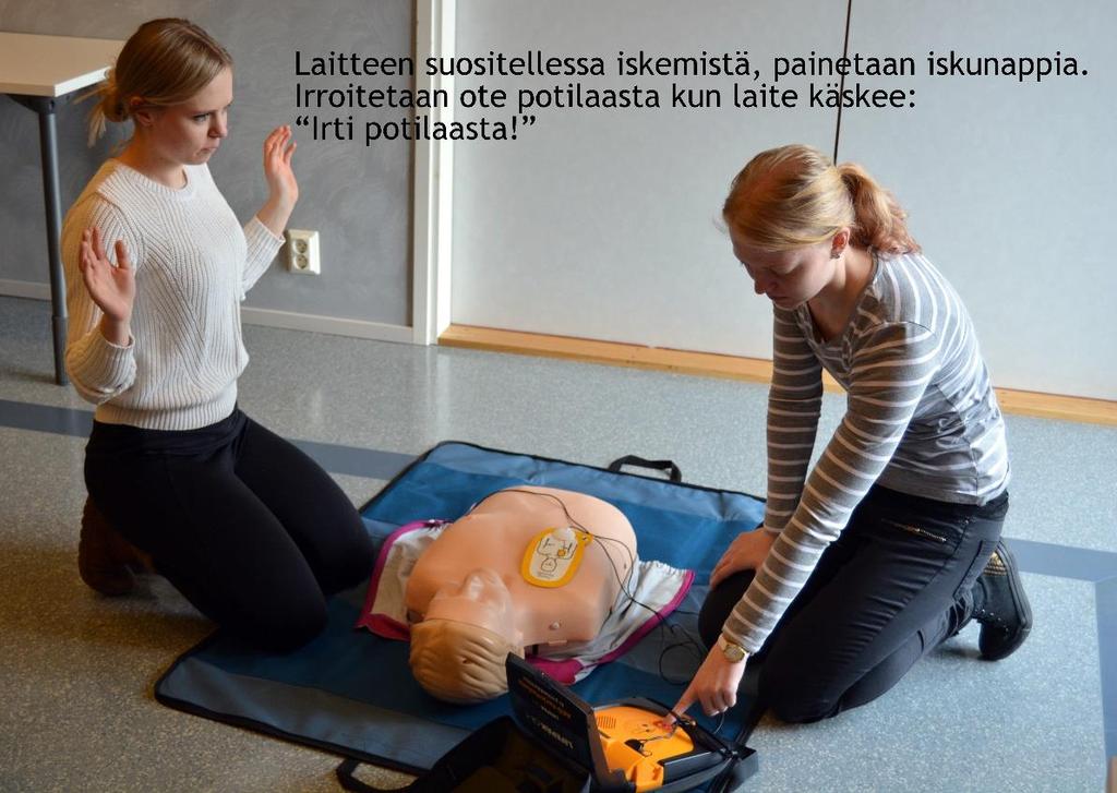 Liimalektrodien sijoittelu vaikuttavaa defibrillaation