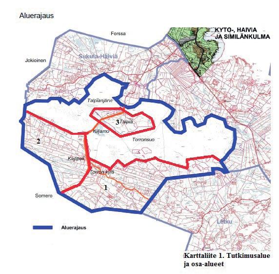 6. Liitteet Karttaliitteet Karttaliite 1.