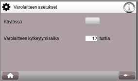 setus on käytössä vain täystehojärjestelmässä. 3.5.3.3. LJ-piirien min- ja max-lämpö 3.5.3.5. Osatehon asetukset (osateholaitteissa) setusarvoina ovat minimiarvoissa alimmat ja maksimiarvoissa ylimmät mahdolliset arvot.