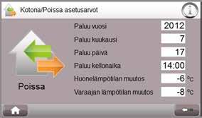 KÄYTTÄJÄN OPS Päättymispäivämäärän tai -ajan täytyy olla suurempi kuin reaaliaika, jotta toiminto voidaan aktivoida.