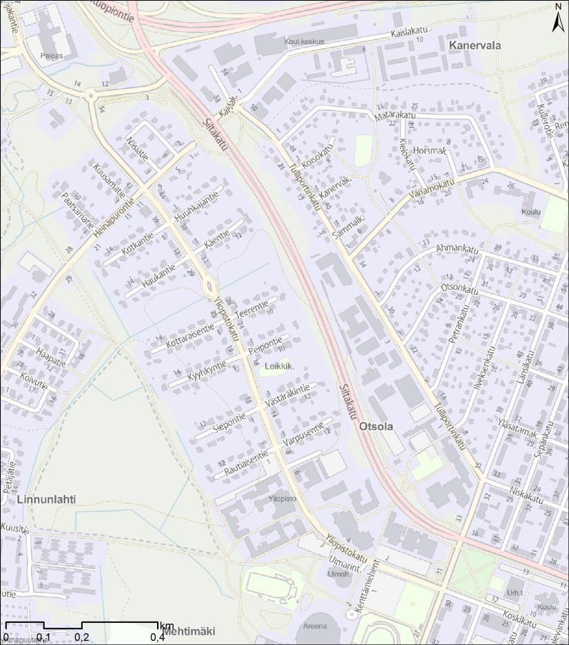 JOUKKOLIIKENNE Yliopistokatu, JOJO linjat 2 ja 3 Ruuhka-aikana (klo 7-8) 7 vuoroa/h Tulliportinkatu, JOJO linjat 101, 102A, 103, 211 Ruuhka-aikana