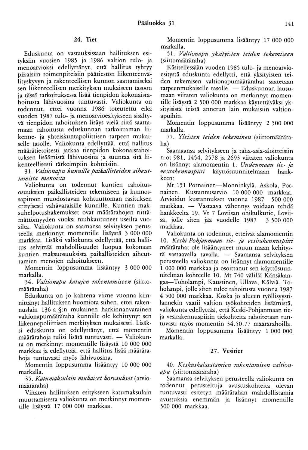 Pääluokka 31 141 24.
