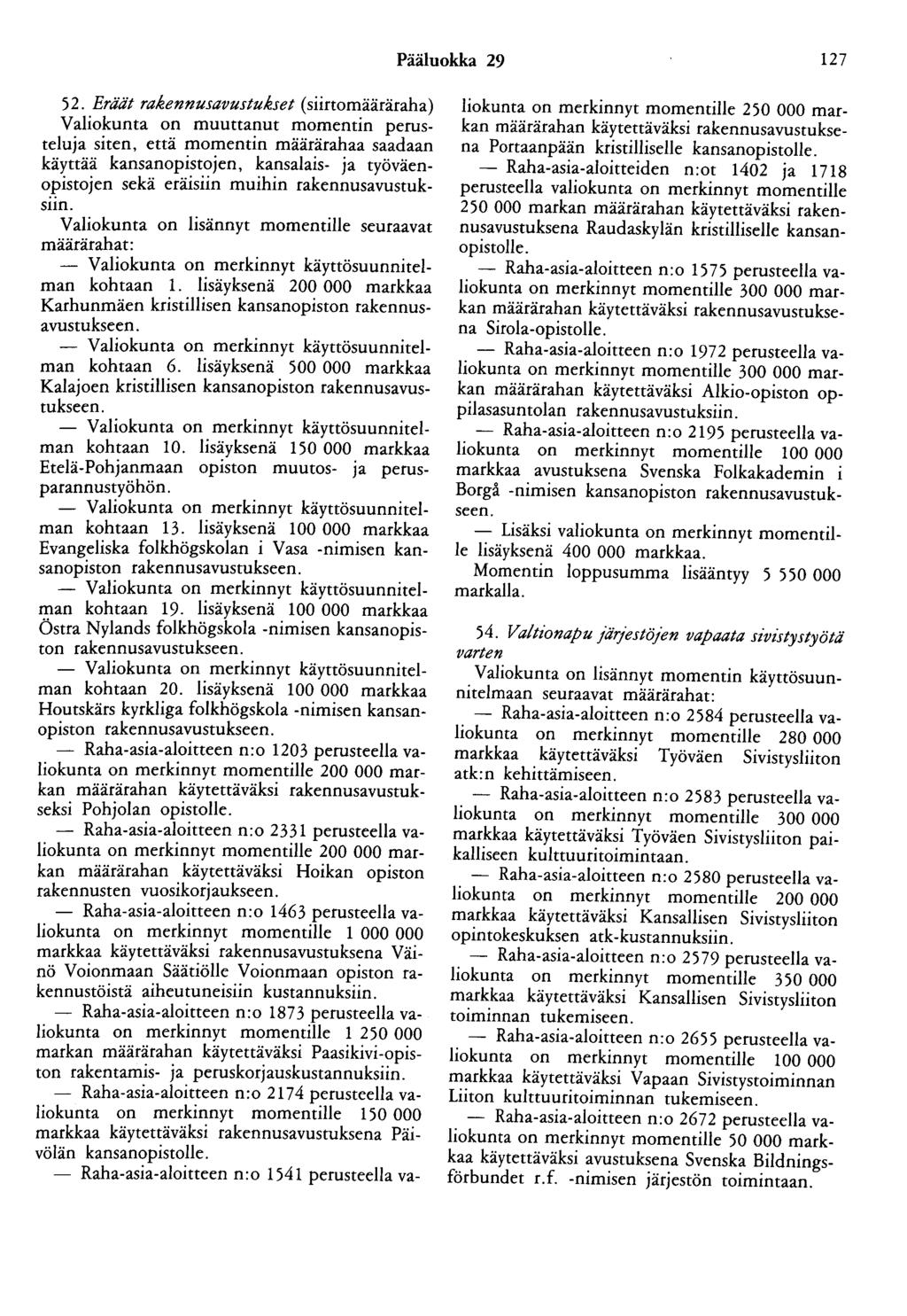 Pääluokka 29 127 52.