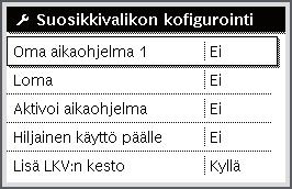 ( kappale 11.2.2, sivu 20). Tulos 6 720 809 475-13.1O Taul. 8 Lyhyt käyttöohje Muut asetukset 10.