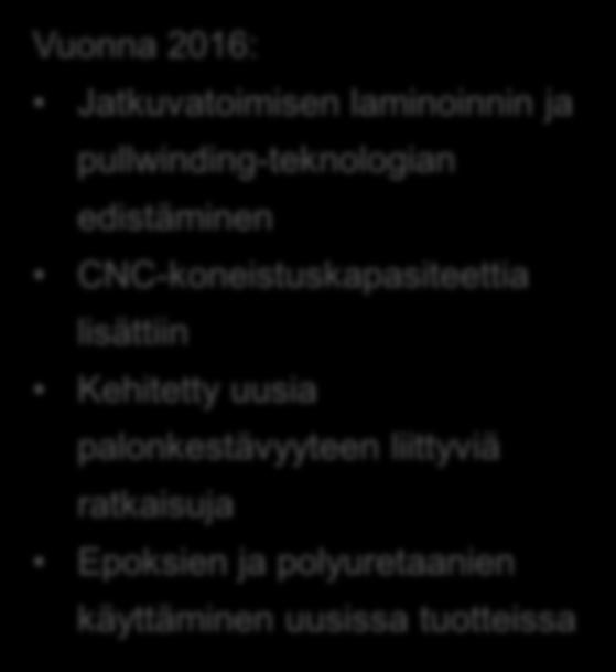 Vuonna 2016: Organisaation muokkaaminen vastaamaan