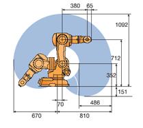 20 4 ROBOTTI PUUTUOTTEIDEN JYRSINNÄSSÄ 4.1 ABB 140 IRB -robotin ominaisuudet ABB 140 IRB -robotti on kompakti ja tehokas teollisuusrobotti.