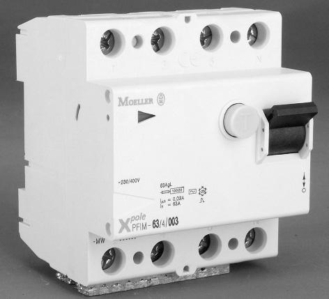 D 32A 4 V Xpole vikavirtasuojakytkimet PFIM 2-napainan, AC-tyyppi, pakkasenkesto -25oC 3271113 PFIM-25/2/003 25A 2-nap 30mA 60 V 3271115 PFIM-25/2/03 25A 2-nap 300mA 60 V 3271117 PFIM-40/2/003 40A