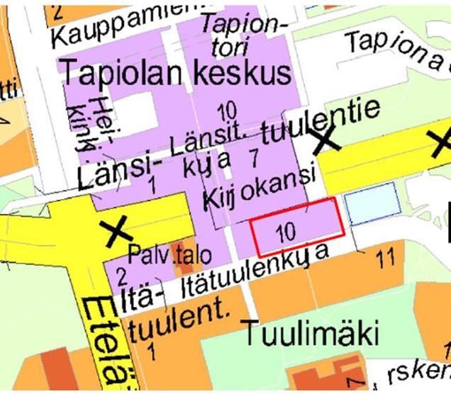 Espoon kaupunki Kokouskutsu Asia 7 Valtuusto 24.04.2017 Sivu 20 / 91 12005 tonttia 8 (Tapiolan keskus 1e), jonka kaupunginhallitus rajasi 8.4.2013 124 hyväksymispäätöksen ulkopuolelle.