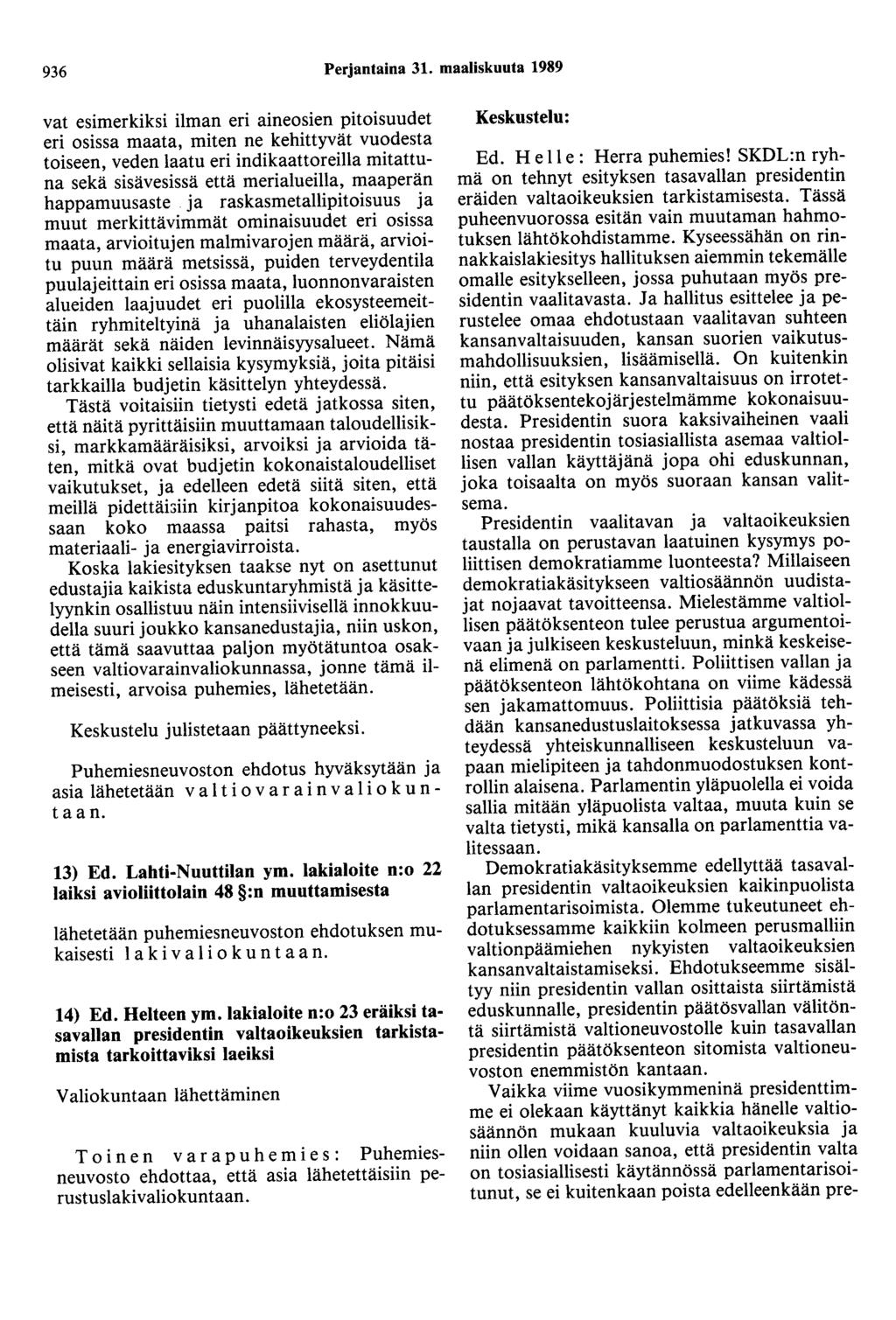 936 Perjantaina 31.
