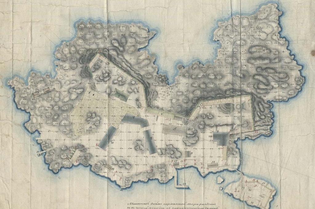 kartta vuodelta 1818.