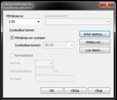 9 Kohdetiedot saadaan yleensä arkkitehtikuvista tai tilaajalta kysymällä. Projektitietoihin sisältyy myös työnumero sekä yhteyshenkilön ja suunnittelijan nimi.