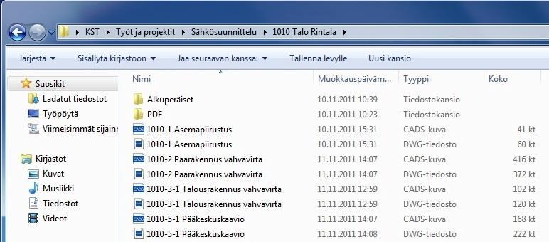 22 Tasopiirustus. Jälkimmäinen numero on piirustusnumero, ja se lisätään kuvien nimiöihin. (Kuva 18.) Kuva 18.