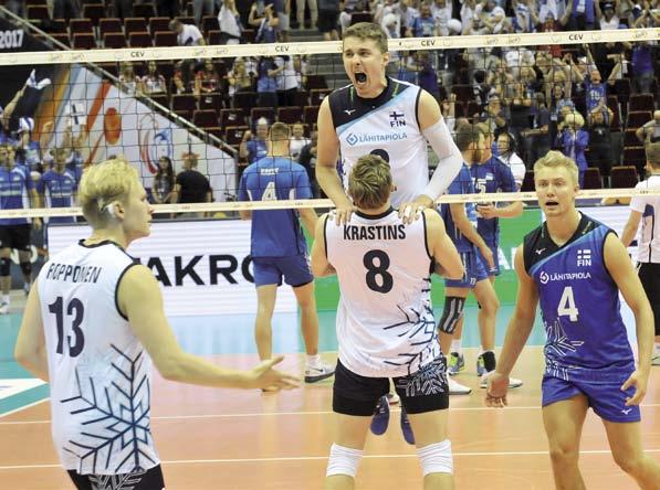 miesten em-kisat Teksti kimmo nurminen kuvat cev Suomen EM-joukkue Passarit Eemi Tervaportti Szczecin Puola Niko Haapakoski ETTA Hakkurit Olli-Pekka Ojansivu Afyon Belediye Yüntas Turkki Antti