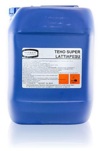 44 (57) TEHO SUPER LATTIAPESU TEHO Super Lattiapesu on erittäin tehokas hankaava puhdistusaine teollisuuslattioiden, autohallien, ym. vaikeiden lattiapintojen puhdistukseen.