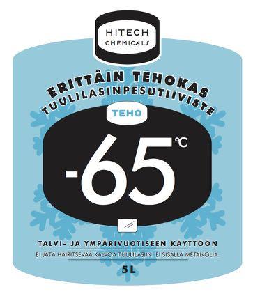 50 (57) TEHO TUULILASINPESUTIIVISTE -65 C Erittäin tehokas tuulilasinpesutiiviste talvi- ja ympärivuotiseen käyttöön. Pesee tehokkaasti, eikä jätä häiritsevää kalvoa tuulilasiin.