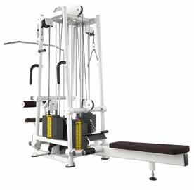 22522 CABLE CROSSOVER 4000, medical Painopakka 2 x 75 kg