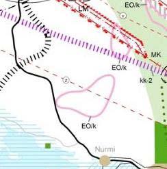 van maakuntakaavan yksi painopistealueista on luonnonvarojen kestävä käyttö ja yhdyskuntarakenteen energiatehokkuus. Kuva 29. Ote Pirkanmaan maakuntakaavan 2040 luonnoksesta.
