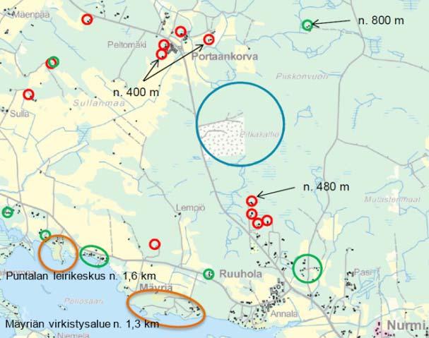 toimintojen osalta. Meluvaikutukset koettiin tällä hetkellä lieväksi tai siedettäväksi johtuen etenkin niiden ajoittaisuudesta.