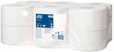 Tork 120280 WC-paperi T2 Tork Mini Jumbo WC-paperi. Valkoinen 2-kerrospaperi.