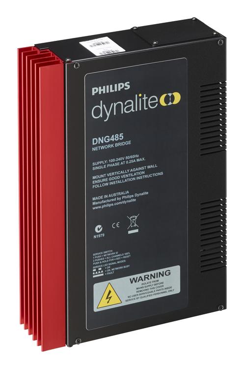 DDNI-LON mahdollistaa yhden pisteen LON-liittymän Philips Dynalite -ohjausjärjestelmään.
