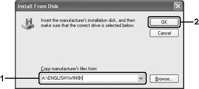 Tulostinohjaimen asentaminen D-levyltä Tässä osassa kerrotaan, miten tulostinohjain asennetaan asiakaskoneisiin, kun verkkojärjestelmän tila on seuraava: Windows XP-, 2000- tai Server 2003