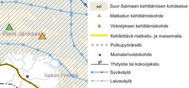 3 (6) 1.3 Kaavatilanne Suunnittelualueella on voimassa Etelä-Karjalan maakuntakaava, jonka Ympäristöministeriö on vahvistanut 21.12.2011.