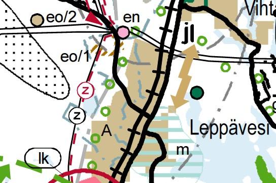 muodostavista mastoista ja rakenteista on pyydettävä puolustusvoimien lausunto sekä ilmailulain 1194/2009 165 mukainen lausunto Trafilta. Suunnittelualueen sijainti Kuva 7.