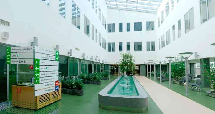 Tallinnan Mustamäen aluesairaalan uusi osasto on Pohjois-Euroopan nykyaikaisin Mustamäen sairaalan potilashuoneisiin, yleistiloihin ja lääkäreiden vastaanottotiloihin asennettiin yli 350