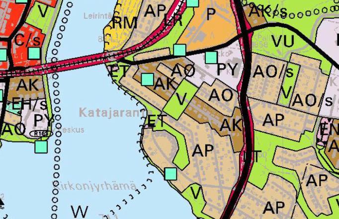 Suunnittelualue kuuluu vuonna 2000 hyväksyttyyn Rovaniemen maakuntakaavaan. Alue on osoitettu taajamatoimintojen alueeksi (A).