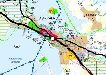 Kaavoitustilanne Maakuntakaava 2006 KUVA 2 Ote maakuntakaavasta 2006 Vuoden 2006 lainvoimaisessa maakuntakaavassa Vääksyn keskusta on merkitty keskustatoimintojen alueeksi (C).