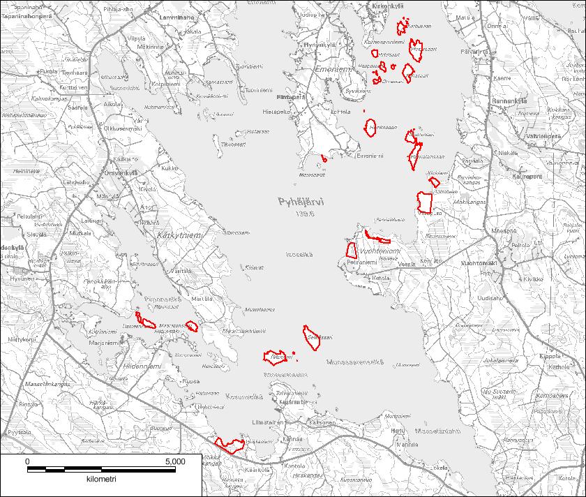 LIITE 16 PYHÄJÄRVEN SAARTEN LUONNONSUOJELUALUE